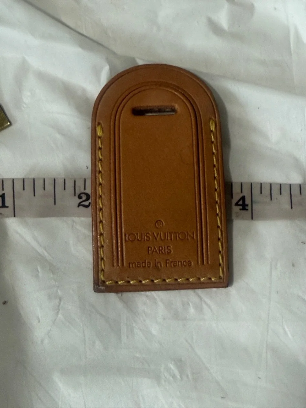 Louis Vuitton Vachetta Tan Leather Luggage Tag